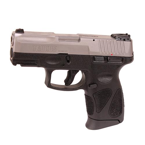 taurus g2c 9mm luger pistol 3.25" barrel, 10 rounds, adjustable/fixed sights, matte black