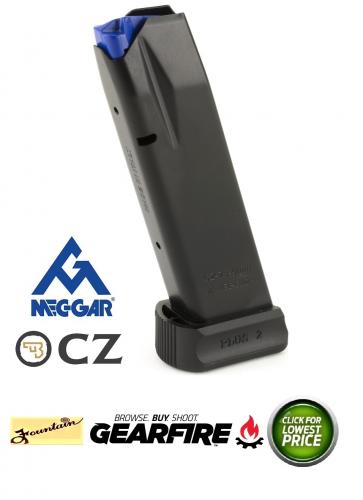 Mec-Gar CZ 75B Magazine 9mm Luger 19 Rounds Steel Black MGCZ7519AFC