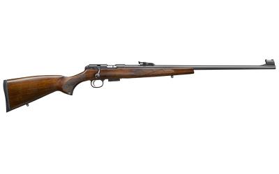 cz, 457 lux, bolt action, 22wmr, 20.5" cold hammer forged barrel, black finish, walnut stock, 5 rounds, adjustable sights
