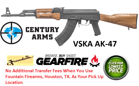 Century Arms, VSKA, Semi-automatic Rifle, 7.62X39, 16.25" Chrome Moly Barrel, Matte Blued Finish, Wood Stock, 1 Magazine, 30 Round 💲💲Cash $659.95💲💲