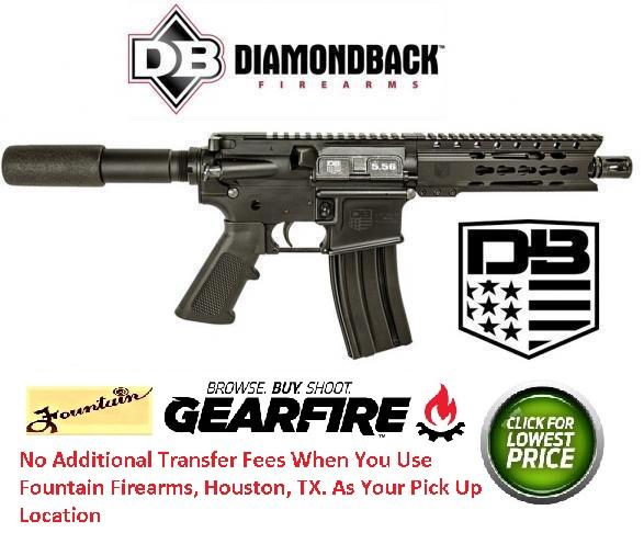 Diamondback 5.56Nato/223 7.5" Barrel Black Anodized w 6" Keymod Rail