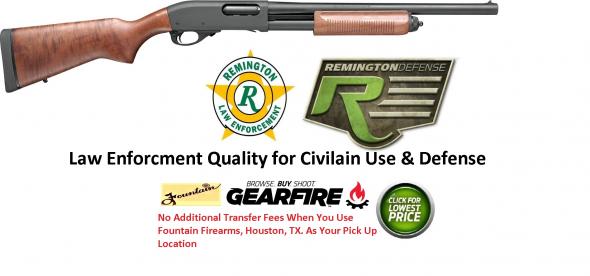 Remington 870 Police Series 12 Gauge 18 Inch Barrel Blue Finish Bead Sights Wood Stock 4 Round