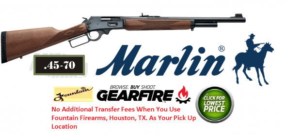 Marlin 1895G Guide Gun .45-70 Government 18.5 Inch Barrel Blue Finish American Walnut Straight Stock 4 Round