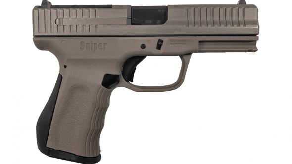 fmk firearms, sniper elite, semi-auto, 9mm, 4" barrel, sniper gray cerakote, 10 rounds