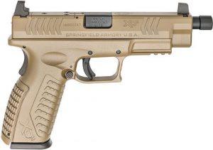 springfield armory xdmt9459fhco xd(m) osp 9mm luger single/double 4.5" 19+1 flat dark earth interchangeable backstrap grip flat dark earth slide