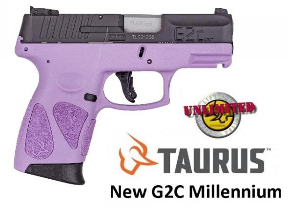 Taurus G2C "Lavender" 9MM , 3.2" Barrel, Adjustable Sights, 12Rd, 2 Magazines