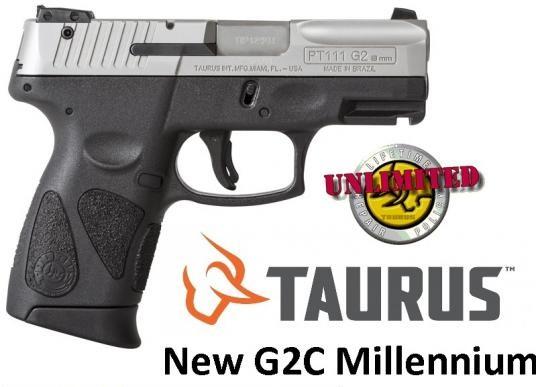 Taurus G2C Newest PT-111 Millennium 9mm 3.25 Inch Barrel Stainless Steel Finish Textured Finish 12 Round