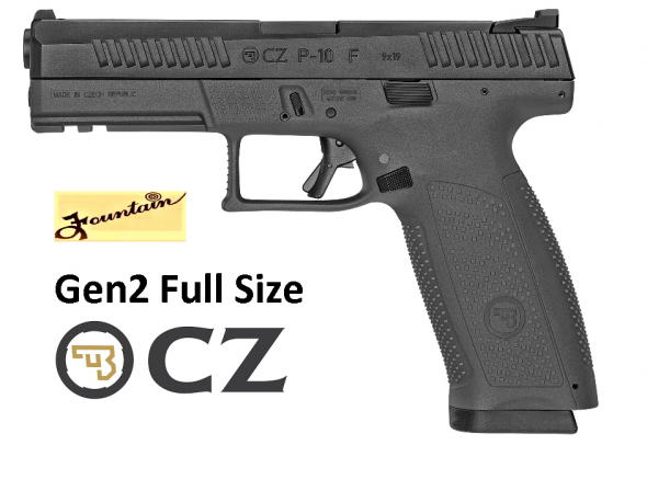 New 2019!! CZ P-10F Gen2 Full Size 9MM, 4.5" Barrel, Polymer Frame And Grips, Triggr Safety, Full Size, Semi-automatic, 3 Dot Sights, 19Rd, Striker Fired, Black Finish