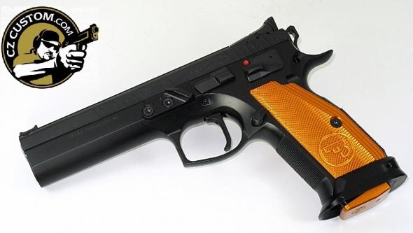 MEGA Hot 2019!! CZ 75 Custom Orange TS (Tactical Sport) 9MM, 5.4" Barrel, 20 Rounds - Super Hard To Find
