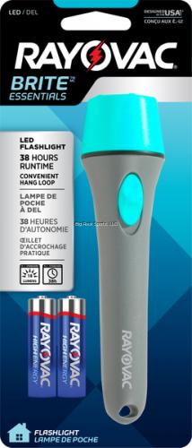 Rayovac Brite Essentials 2 AA LED Slim Grip Flashlight 2 Pack