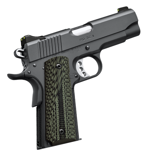 kimber, pro tle ii, semi-auto, 45 acp, 4" barrel, 7+1 round, night sights, g-10 grips