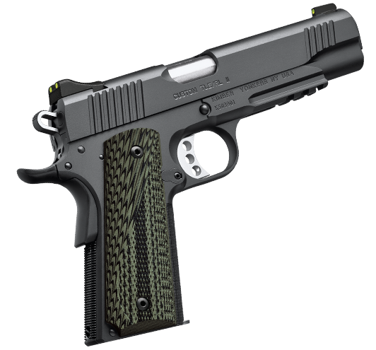 kimber, custom tle/rl ii, semi-auto, 45 acp, 5" barrel, 7+1 round, 3-dot night sights, g-10 grips