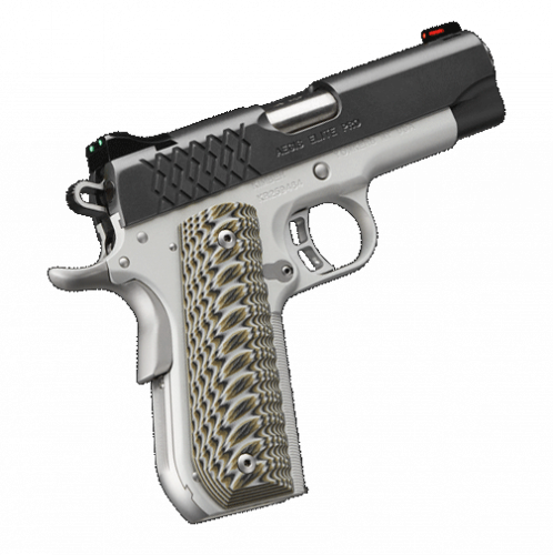 kimber, aegis elite pro, semi-auto, 9mm, 4" barrel, 9+1 round, fiber optic sight, g-10 grip