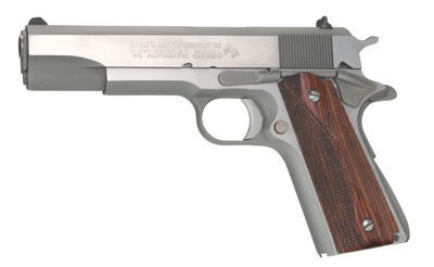 colt 1911 government model, 45 acp, 5" barrel, stainless