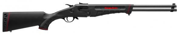 savage, 42 takedown compact, over/under, 22lr, 410 gauge, 20" barrel, black finish, synthetic stock, ambidextrous, 2rd, adjustable sights