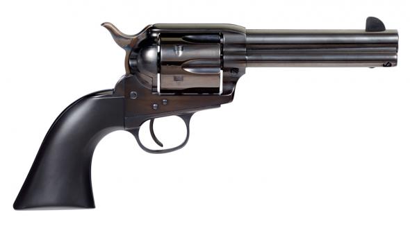 taylors and company 555161 devil anse revolver single 45 colt (lc) 4.75" barrel, 6 shot, black wood grip