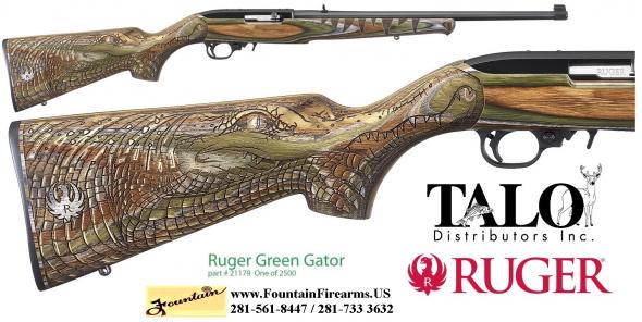 RUGER / TALO 10/22 "GATOR COUNTRY" LAMINATED 22 LR 18.5" BBL LIMITED EDITION 💲💲CASH $349.95💲💲