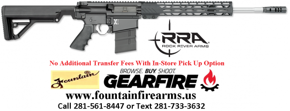 Awesome!!! Rock River Arms X-Series X-1 .308 Win AR-308 Semi Auto Rifle 18" Fluted Stainless Barrel 20 Rounds Free Float Handguard Collapsible Stock Black💲💲CASH $1589.95💲💲