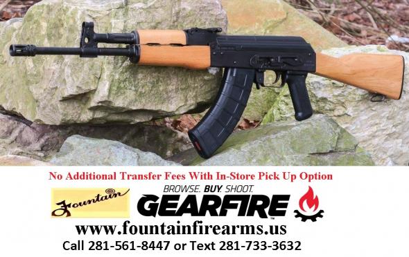 Century AK-47 Type 762X39, 16.5" Barrel, Black Finish, Wood Stock, 30 Round 1 Magazine 💲💲CASH $649.95💲💲