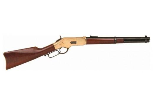 cimarron 1866 trapper 45 colt 16" round barrel brass standard finish blued barrel finish walnut stock/forend ca235