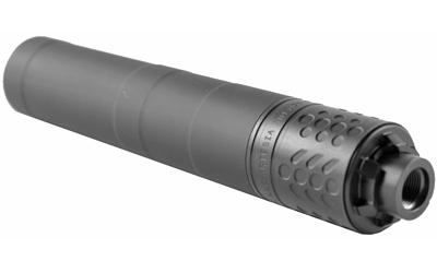 chaos gear supply, mod9, suppressor, aluminum, black finish, 9mm, 7.7" length, weighs 10 oz, 1/2x28 thread pitch, disassembly tool included