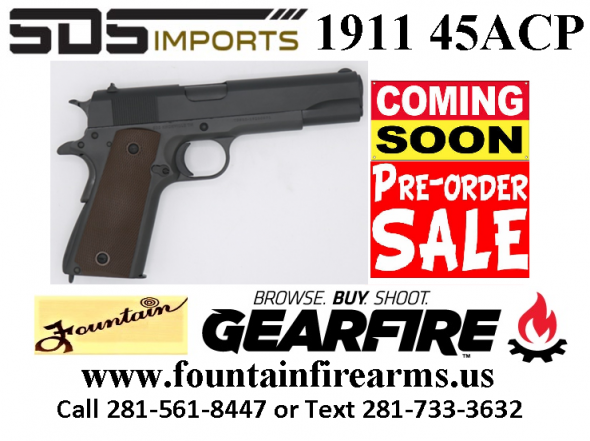 PO Full Deposit Only:Super Hot 2020!!! SDS 1911A1 45ACP US ARMY 5 FULL SIZE WWII MODEL 💲💲Cash $349.95💲💲