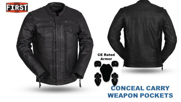 Mfg 5XL The Raider Men's Leather Jacket
