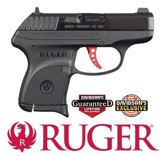 Exclusive Build!!! Ruger LCP Custom Build Red-Anodized Skeletonized Aluminum Trigger 380 ACP, 2.75" Barrel, 6+1 Rounds, Davidson's Exclusive 💲💲Cash$269.95 💲💲