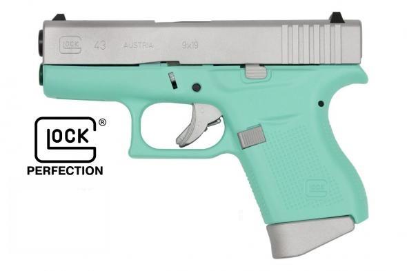 GLOCK 43 G43 9MM Robin's Egg Aluminum "The Tiffany Style" 💲💲Cash $489.95💲💲