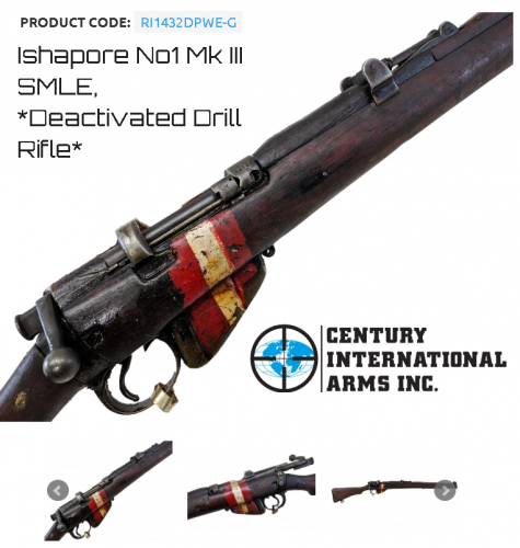 Awesome!!! British 303 Infield Type, Ishapore No1 Mk III SMLE, *Deactivated Drill Rifle* 💲💲Cash $259.95💲💲 - Non-Gun Does Not Require Paper Work