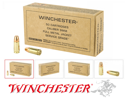 New Service Grade!!! Winchester 9mm Luger Ammunition 50 Rounds Service Grade FMJFN 115 Grains 💲💲Cash $10.44💲💲 Part of the Victory Series