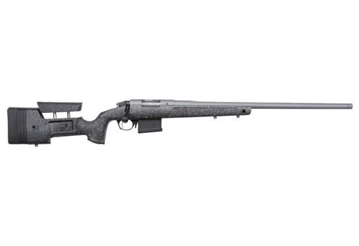 bergara premier hmr pro bolt action rifle 6.5 prc 26" barrel 7 round black gray specs mini-chassis with adjustable cheekpiece stock gray cerakote...