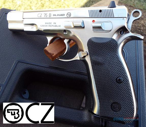 Very Limited Production!!! CZ 75B 9mm "Mirror High Polished Stainless Steel Finish" 16 Round 💲💲Cash $789.95💲💲