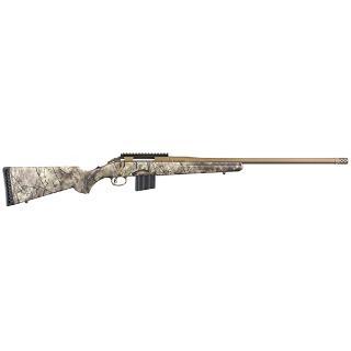 ruger, go wild camo i-m brush synthetic, bolt action, 350 legend, 22" barrel, 5+1 round, cerakote finish