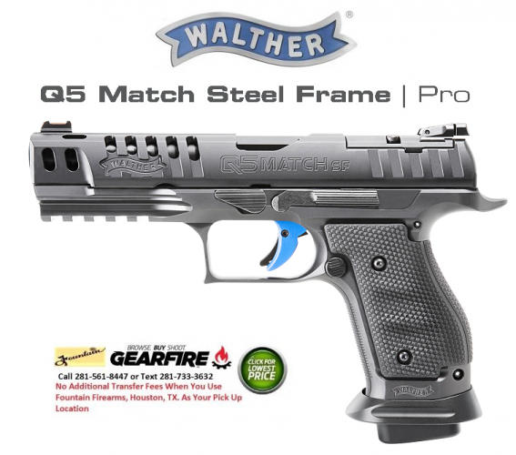 MEGA Hot 2020!!! Walther PPQ Q5 Match SF PRO 9MM 5" barrel, Includes 3 Magazines 💲💲$1,579.95💲💲
