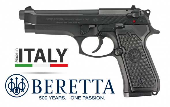 US Army Type!!! Beretta 92FS 9mm Double/Single Action 4.9 Inch Barrel Bruniton Matte Black Finish Plastic Grips Three Dot Sights 15 Round Made In Italy 💲💲Cash$589.95💲💲