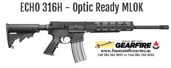 Super Value!!! Del-Ton ECHO 316/H MLOK, Optics Ready AR15 223 Remington/5.56 NATO 30, 16" Barrel, 30+1 Round, Hard Coat Anodized Black 💲💲Cash$549.95💲💲