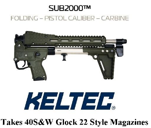 KEL-TEC SUB 2000 2K GEN2 Nickel Boron OD GREEN SUB-2000 "GLOCK 22 MAG WELL" 9MM 16.1 INCH BARREL 💲💲Cash $439.95💲💲