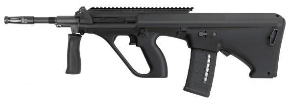 steyr arms, aug a3 m1 nato with extended rail 223 rem,5.56 nato 16" 30+1 black fixed bullpup stock