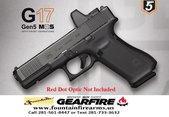 Mega Hot 2020!!! Glock G45 M.O.S. 9MM, 4.02" Marksman Barrel, Polymer Frame, Matte Finish, Fixed Sights, 17+1 Round, 3 Magazines, Front Serrations, Ambidextrous Slide Stop Lever, Flared Mag Well, nDLC Finished Slide and Barrel 💲💲💲💲Cash $629.95