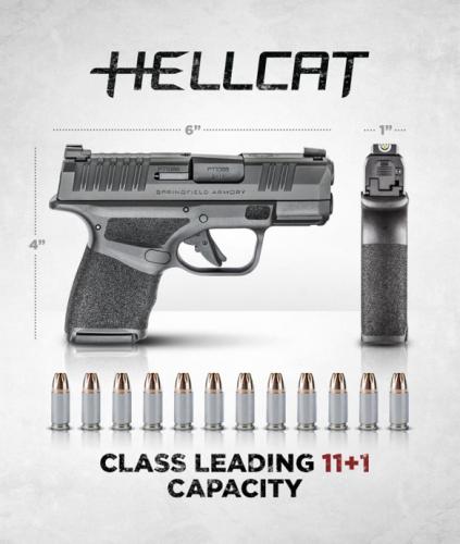 MEGA HOT 2020!!! SPRINGFIELD HELLCAT 9MM SUPER COMPACT, 3" BBL & 13 RDS, TRITIUM FRONT SIGHT - STANDARD MODEL HC9319B 💲💲Cash $549.95💲💲
