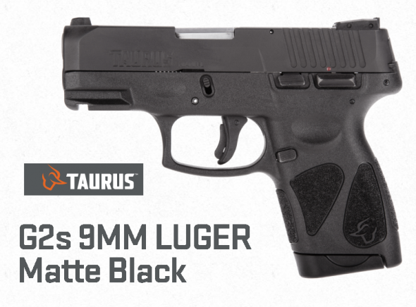 Super Priced!!! Taurus, G2S, Single Action, Small Frame, 9mm, 3.25" Barrel, Polymer Frame, Blue Finish, Fixed Front Sight With Adjustable Rear, 7 Round, 2 Magazines 💲💲Cash $199.95💲💲