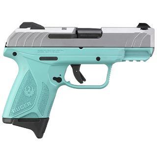 ruger, security-9 compact, 9mm, 3.42" barrel, 10+1 round, silver cerakote slide finish
