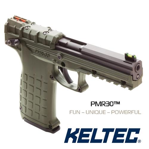 KEL-TEC PMR-30 OD GREEN .22 Winchester Magnum Rimfire 4.3 Inch Barrel Fiber Optic Sights Picatinny Rail Blue Slide Cerakote OD Green Grip/Frame 30 Round 💲💲Cash $359.95💲💲