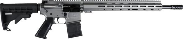 great lakes .450 bushmaster ar-15 semi auto rifle 18" barrel 5 rounds 15" free float m-lok handguard collapsible stock gray cerakote finish