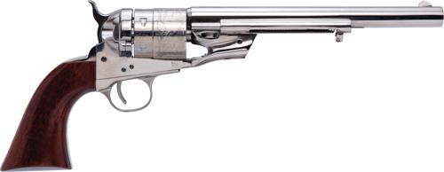 cimarron 1851 richards-mason typ2 .45 lc, 8" barrel, nickel finish, walnut grip