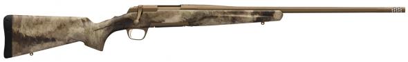 browning, x-bolt hells canyon speed, 6.5prc, 24" threaded barrel, 3+1 round, burnt bronze cerakote, a-tacs au camo stock