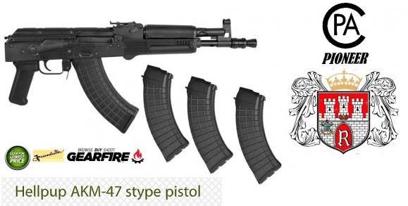 Super Awesome!!! I.O. Inc. Hellpup AK47 DRACO Pistol Type. 7.62X39 9" Steel Black 30Rd Polish 💲💲Cash $579.95💲💲