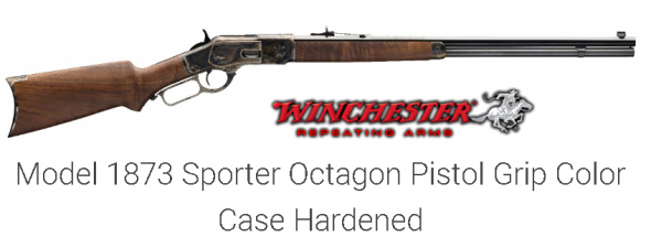 Awesome!!! Winchester 73 1873 DELUXE SPORTER PISTOL GRIP MODEL WITH CASE HARDENED RECEIVER, OCTAGON BARREL AND PISTOL GRIP STOCK 💲💲Cash $1595.00💲💲