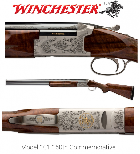 USR Model 101 150th Commemorative Shotgun 12 Gauge 28 Inch Field Barrel American Walnut Stock Gloss Finish